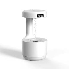 Clock Time Display Anti Gravity Water Drop Humidifier